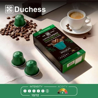 Duchess Coffee Capsule 1 กล่อง 10 แคปซูล มี 15 รสชาติ กาแฟแคปซูล ใช้ได้กับเครื่องระบบ Nespresso เท่านั้น
