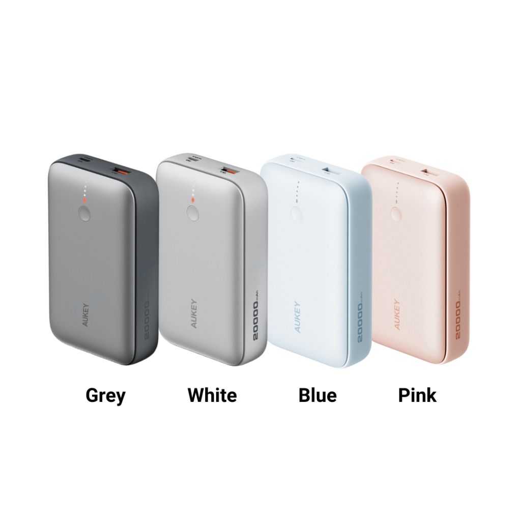 AUKEY PB-Y57 พาวเวอร์แบงค์ชาร์จเร็ว ความจุ 20000mAh รองรับชาร์จเร็ว PD 20W & SCP 22.5W