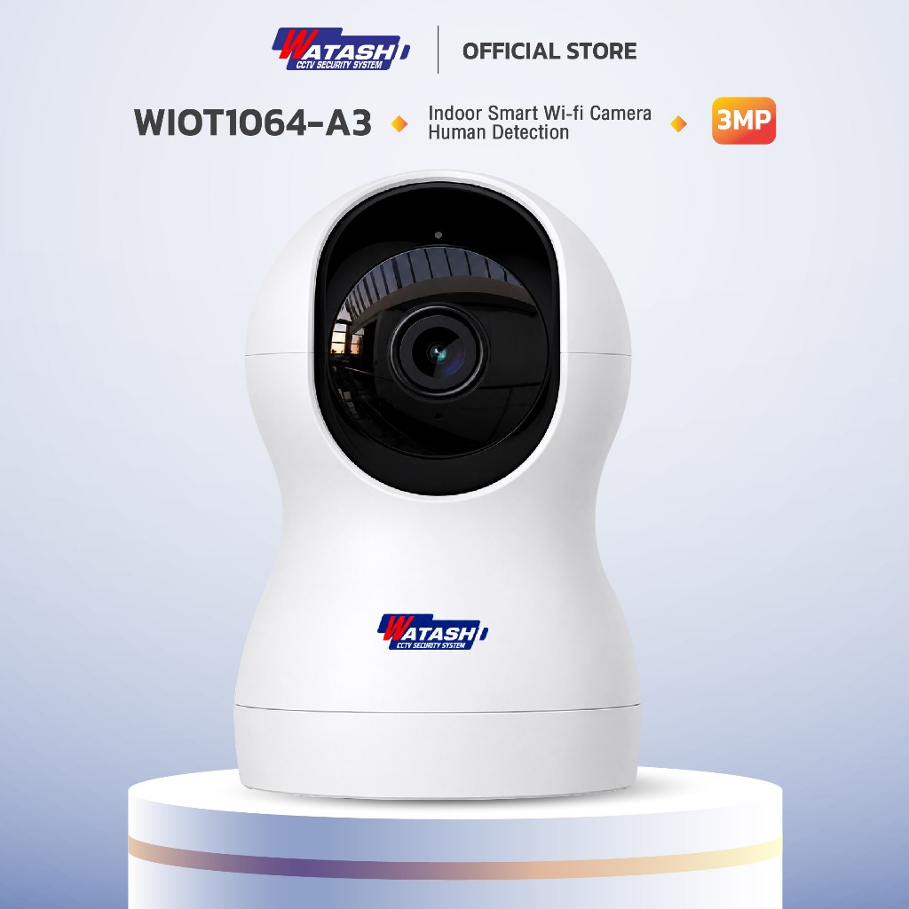 (New) Watashi IOT รุ่น WIOT1064 - A3 คมชัด 3 ล้าน ตรวจจับร่างกาย ติดตาม แจ้งเตือนบุคคล โต้ตอบได้
