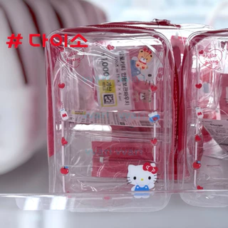 Daiso Korea kitty My Melody กระเป๋า ใส เล็ก ใหญ่ ไดโซะ เกาหลี