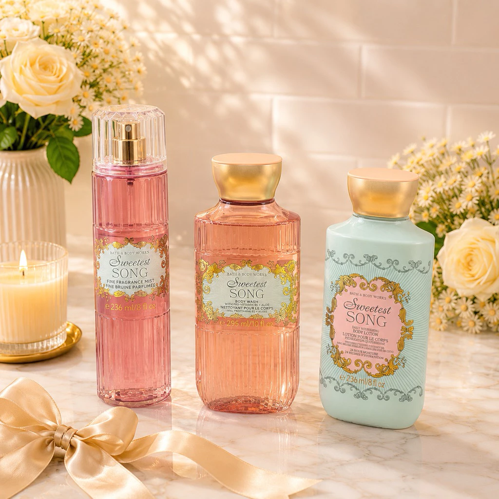 (แจกส่วนลด) BATH AND BODY WORKS กลิ่น SWEETEST SONG บาธ แอนด์ บอดี้ เวิร์คส์ ของแท้ ช็อปไทย ฉลากไทย ถุงแบรนด์