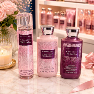 (แจกส่วนลด) BATH AND BODY WORKS กลิ่น A THOUSAND WISHES บาธ แอนด์ บอดี้ เวิร์คส์ ของแท้ ช็อปไทย ถุงแบรนด์