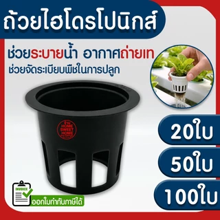 *โค้ดส่งฟรี* ถ้วยปลูกผัก 20/50/100ใบ ถ้วยขาวปลูกผัก ผไฮโดรโปนิกส์ ไฮโดร สลัด salad hydroponic hydro แบบใช้ซ้ำ MAXX
