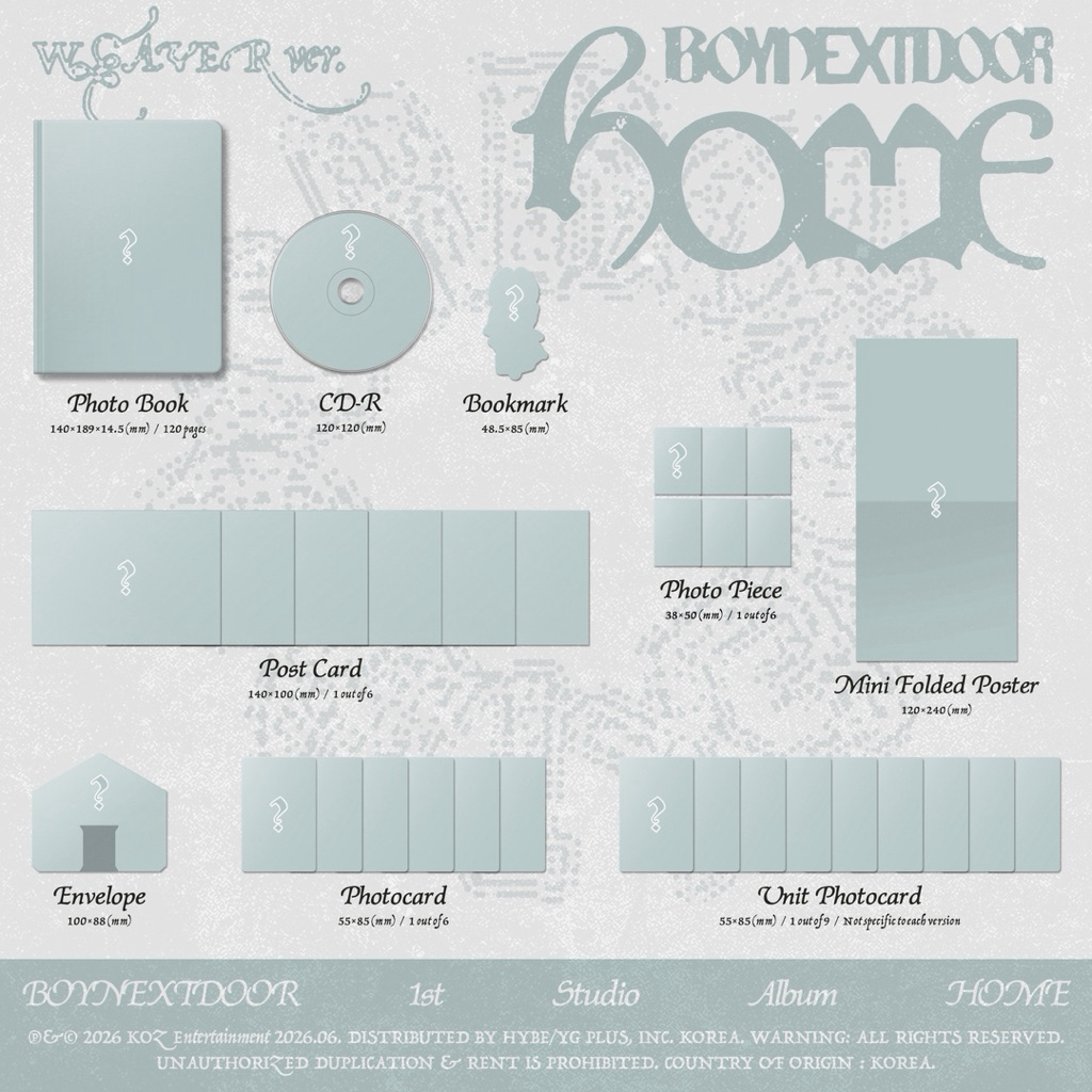 พร้อมส่ง อัลบั้ม Boynextdoor 1 st studio album [HOME]