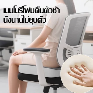 เบาะรองนั่ง เมมโมรี่โฟม Beauty หมอนรองนั่งสุขภาพ เมมโมรี่โฟมคุณภาพ ปกป้องหลังและสะโพกของคุณ เบาะรองหลัง รองรับสรีระได้ดี