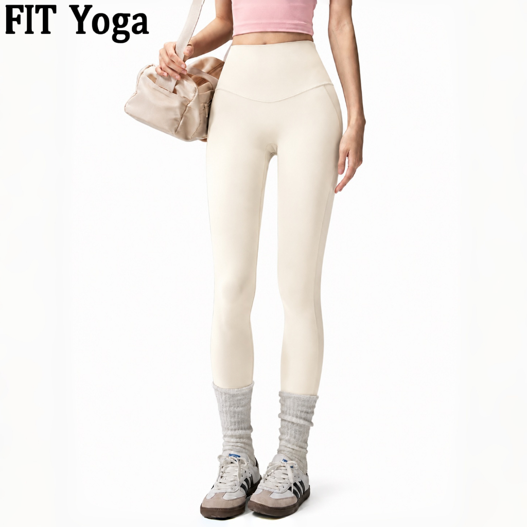 FitYoga กางเกงโยค้าความยาวเต็ม สูงเอว แห้งเร็ว สำหรับสาว