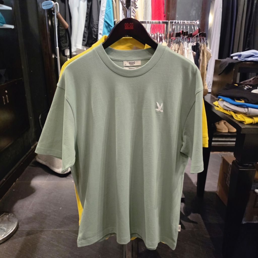 🛍 เสื้อยืดเบสิคทรงใหญ่ CC DOUBLE O ผู้ชาย คอลใหม่ล่าสุด ของแท้💯% จัดส่งพร้อมถุงShop