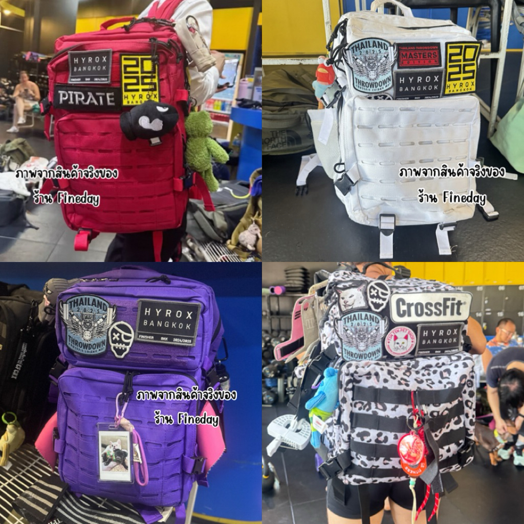 🔥พร้อมส่ง💪🏼เป้ Hyrox 💪🏼Tactical  Backpack กระเป๋า เป้ มีที่ติด tag lable กระเป๋า ออกกำลังกาย เข้ายิม ครอสฟิต crossfit