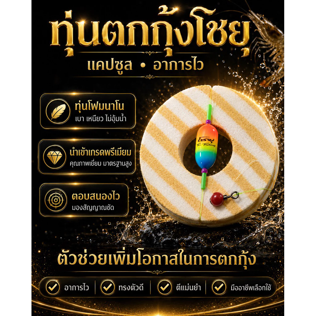 ทุ่นตกกุ้ง โชยุ รุ่นอาการไว เกรดไต้หวัน thumbnail 8
