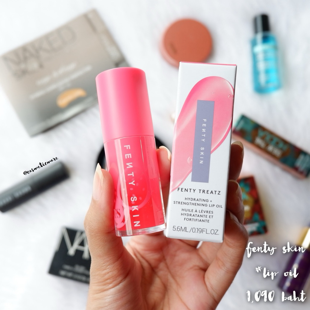 พร้อมส่ง! [รวมทุกสี/ป้ายไทย] ❤️ fenty skin fenty treatz hydrating + strengthening lip oil 5.6ml