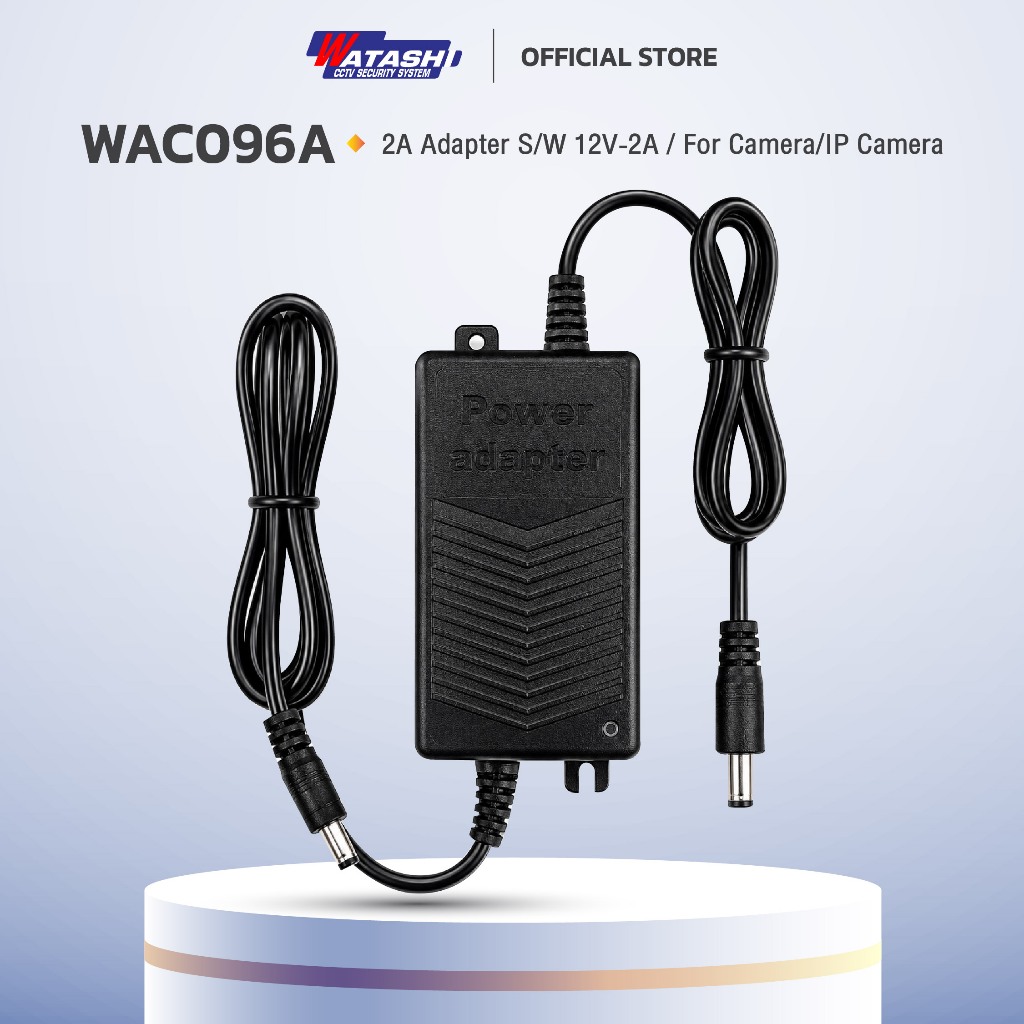 Adapter 12V 2A อเดปเตอร์ WAC096A Adapter S/W 12V-2A / For Camera/IP Camera #อะแดปเตอร์กล้อง