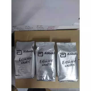 เอนชัวร์ ensure กลิ่นวนิลา ชนิดถุงเติม แบ่งขาย ขนาด400 กรัม x จำนวน3 ถุง (แถมช้อนตวงและใบสแกนสะสมแลกของรางวัล)