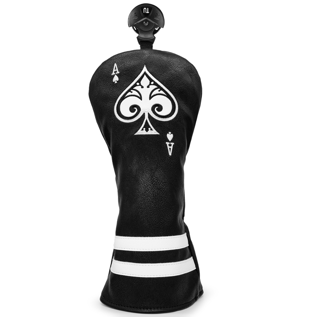 Golf Head Cover "Black Golf Ace" Cover for Golf Clubs -hybrid Headcover