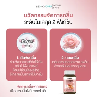 LegacyCorp Nfinite Homora วิตามินตัวหอม ลดกลิ่นตัว สารสกัดลูกพลับญี่ปุ่น (20 แคปซูล)