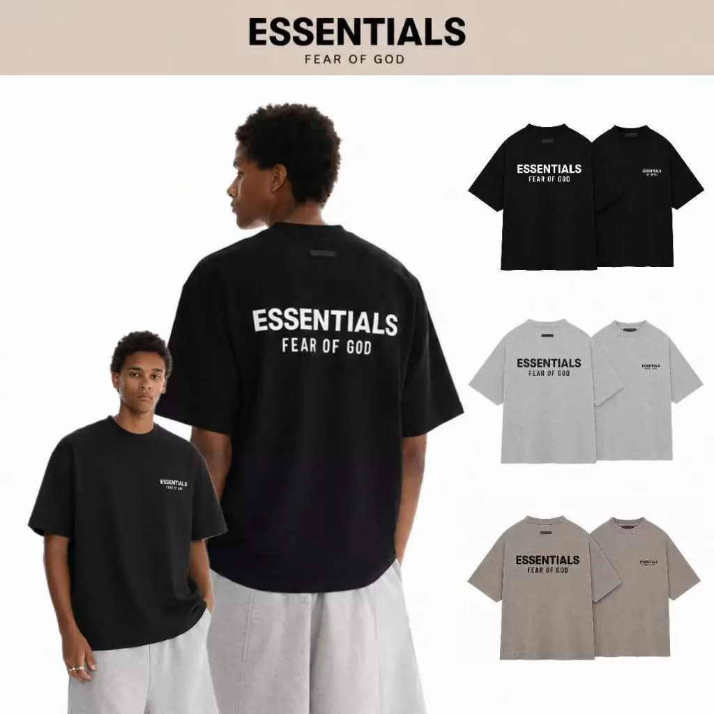 Fear of god Essentials FW24 Holiday Core Series Black T-shirt 100% Authentic