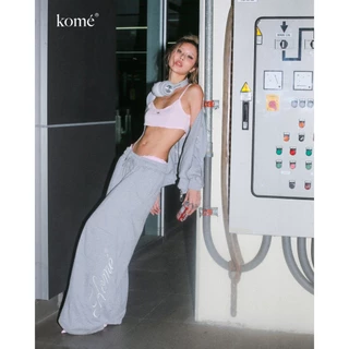 kome.offi กางเกงวอร์มทรง baggy barrel รุ่น regina sweatpants
