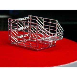 !!ขายเฉพาะ คอก!! โมเดลคอกสูงสีเงินล้วน V.2 สายคลีน 1:64 (ใส่ได้เฉพาะรถดีแม็ก Majorette)