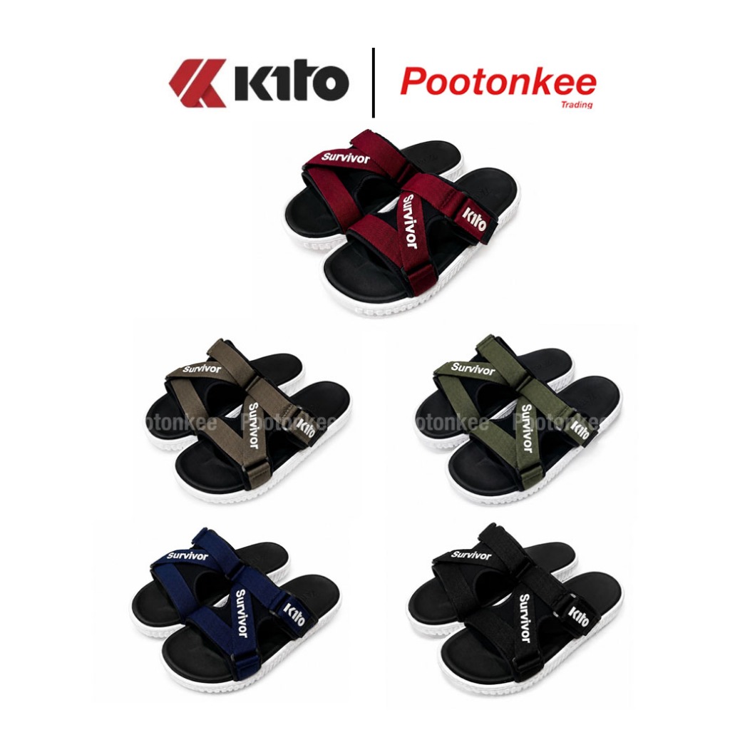 Kito รองเท้าแตะกีโต้ รุ่น AH39 ไซส์ 40-43 รองเท้าเเตะแบบสวม รุ่นใหม่ล่าสุด ของเเท้ พร้อมส่ง