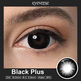 Eyeverse คอนแทคเลนส์สีดำ 16mm ขยายดวงตาให้โต ใช้ได้ 6 เดือน การมองเห็นปกติ ซีรีย์ซุปเปอร์ไซส์ เลนส์สี