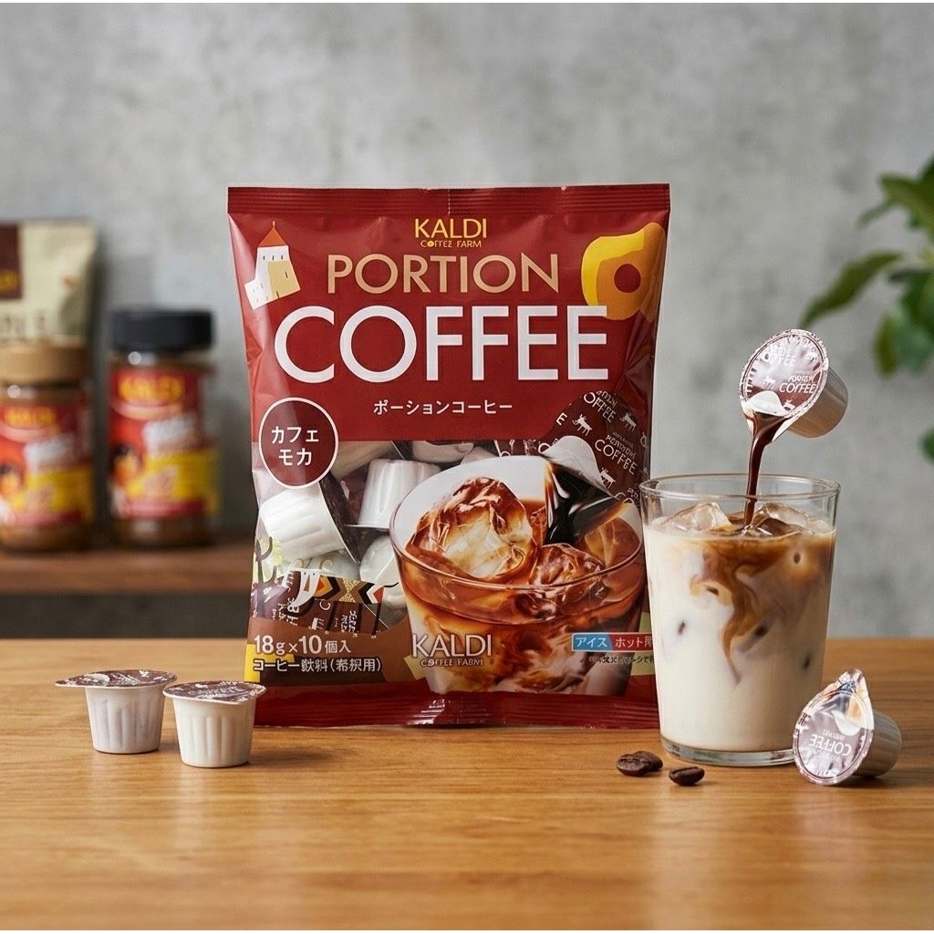 KALDI Portion Coffee Cafe Mocha - กาแฟโพชั่นสำเร็จรูป KALDI รสคาเฟ่มอคค่า 1ถุงได้10ถ้วย คุ้มๆ​