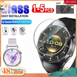 1/2/3/5PCS กระจกนิรภัยสำหรับ Huawei Watch GT 6 Pro 46mm ฟิล์มป้องกันรอย HD สำหรับ Huawei Watch GT6 46mm 41mm อุปกรณ์เสริ