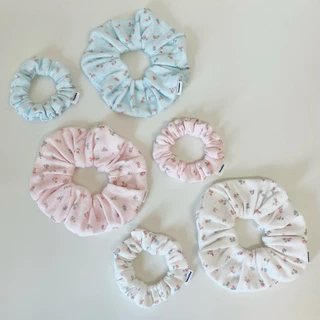 pepperoni | Floral Scrunchie | ยางรัดผม ยางมัดผม ลายดอกไม้