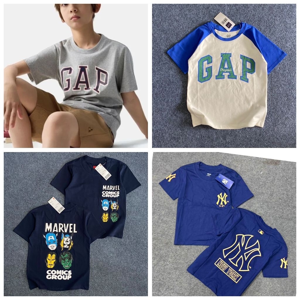 เสื้อยืดเด็ก ผ้าคอตตอน คอกลม นิ่มใส่สบาย