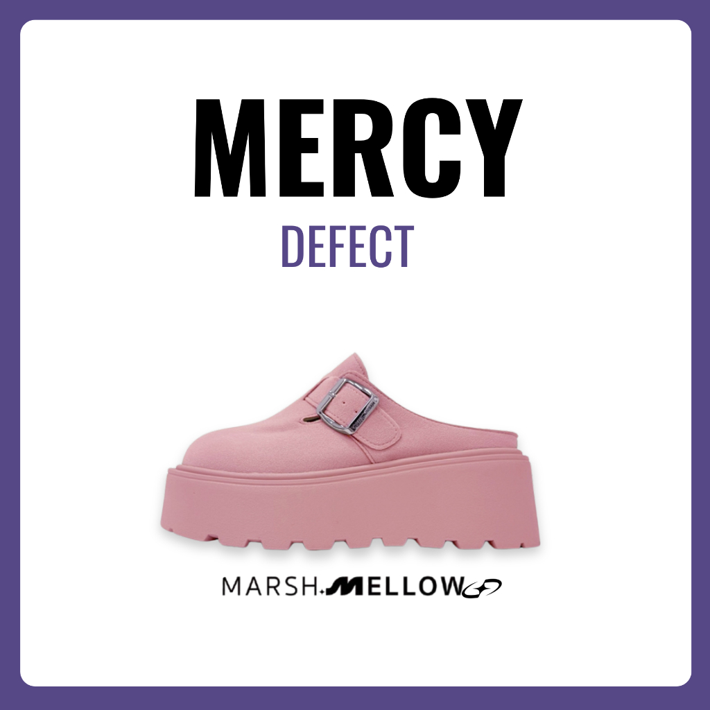 MERCY SLIP ON (DEFECT) - MARSHMELLOW รองเท้าเปิดส้น เสริมส้นหลัง