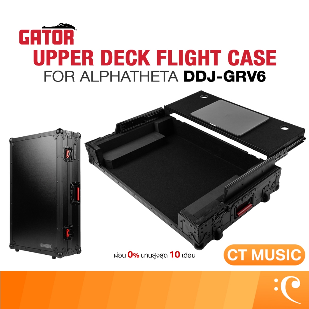 Gator G-ONYXUD-DDJGRV6 ONYX Upper Deck Flight Case for AlphaTheta DDJ-GRV6 เคส