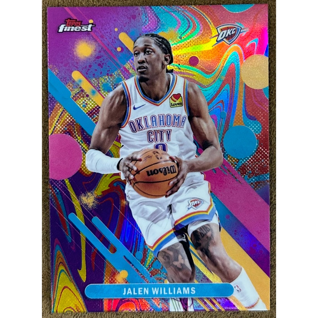 Jalen Williams 2025-26 TOPPS Finest Oil Spill Refractor #67