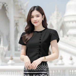 ️เสื้อพื้นเมืองผู้หญิงรุ่นลิซ่า เนื้อผ้าฝ้ายเกรดA เนื้อนุ่มใส่สบาย