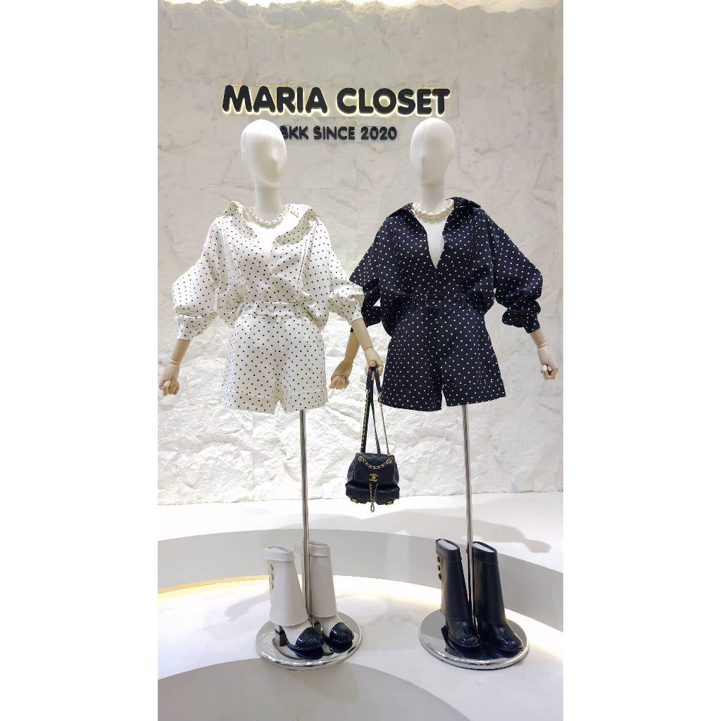 Maria Closet ชุดเซ็ทลายจุด พร้อมส่ง