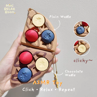 🧇 Waffle ASMR Clicker ของเล่นคลิกเกอร์วาฟเฟิล เสียงกดเพลิน คลายเครียด ของเล่นแก้เครียด พวงกุญแจน่ารัก