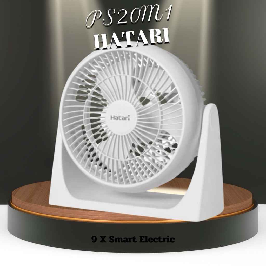 Hatari พัดลม 8นิ้ว รุ่น Cyclonr PS20M1(เสียบไฟบ้าน) ขายดีมาก คละสี