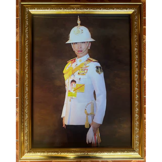 กรอบรูปสีทองพร้อมภาพมงคล ขนาด15×20นิ้ว
