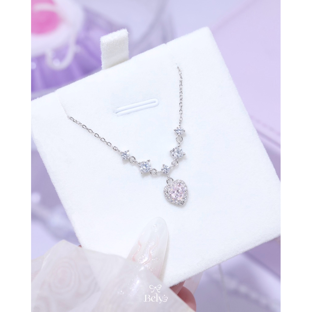BELY 💜 สร้อยคอเงินแท้รุ่น  Luvelle Heart 💖✨