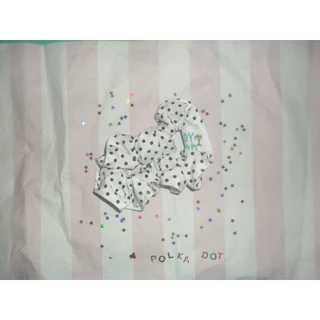 teddy scrunchies ⋆⋆⋆✿ polka dot ♥️ teddy green หนังยางมัดผมลายจุด (ไซส์ปกติ)