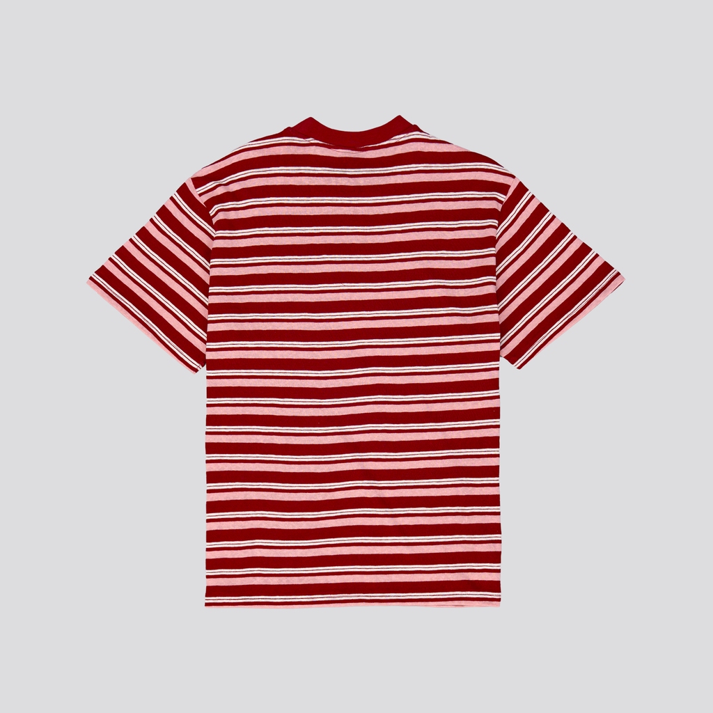 SMILEY® RED CROCHET PATCH STRIPPED TEE SHIRT RELAX — صورة 4