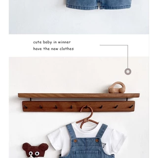 [พร้อมส่งจากไทย] ชุดเอี้ยมเด็ก 2ชิ้นเอี้ยมพร้อมเสื้อยืดสไตล์มินิมอล เสื้อผ้าเด็ก ชุดเอี้ยมยีนส์