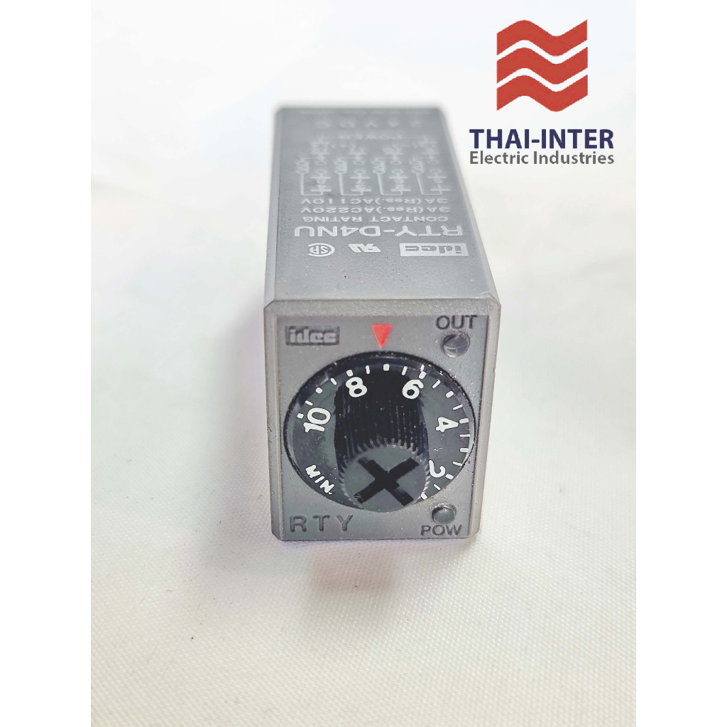 TIMER RELAY IDEC RTY-D4NU 0-10 min 24 Vdc