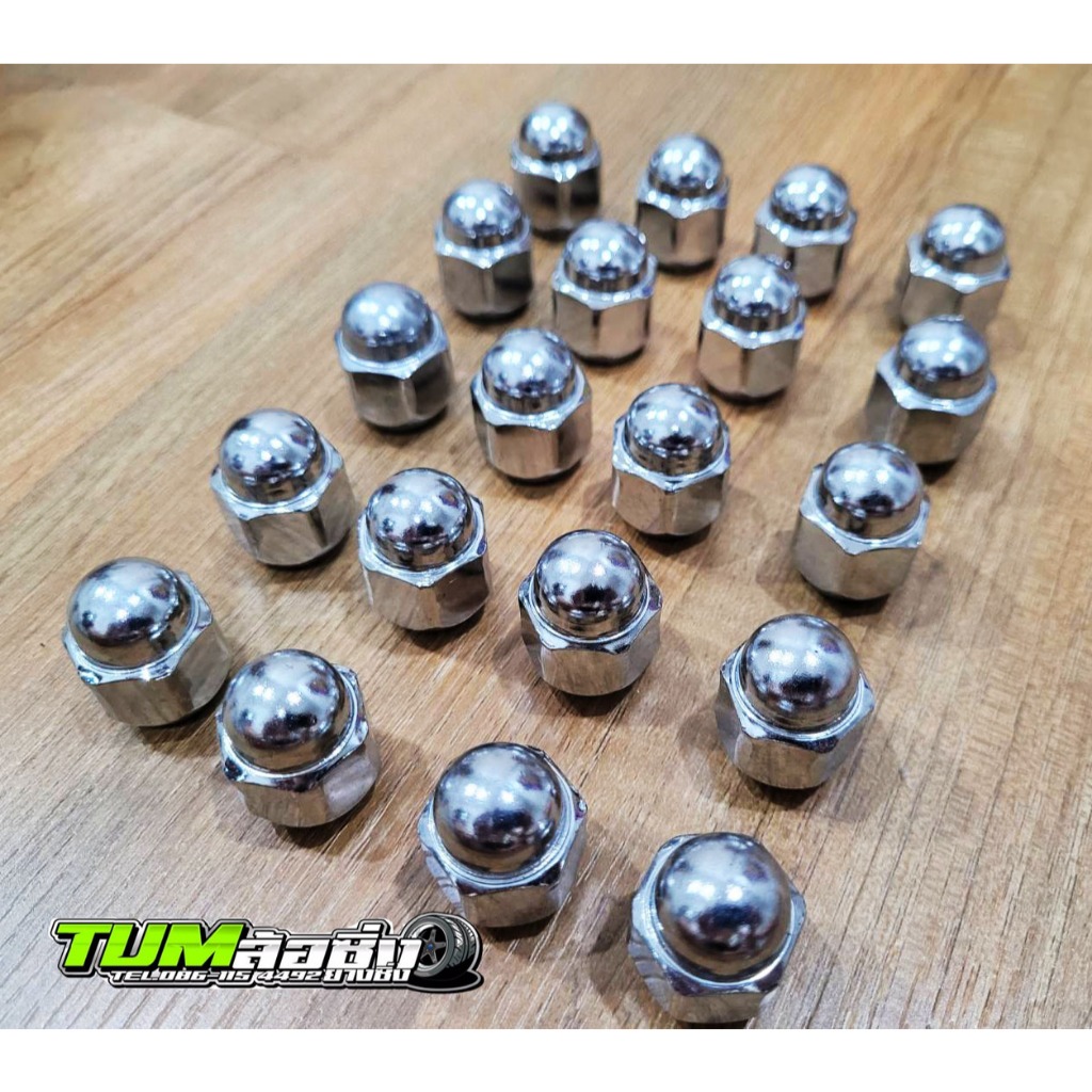 น็อตล้อเหล็ก เบอร์ 21 ขนาดเกลี่ยว 1.5  แท้ถอดจากรถศูนย์ (Toyota Revo) สำหรับล้อกระทะ ชุด 20 , 24 ตัว