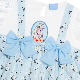 DISNEY PRINCESS : Elsa (เอลซ่า) ชุดเซ็ทเด็กหญิง เสื้อแขนระบาย + กางเกงขายาว ลิขสิทธิ์แท้ [075051]