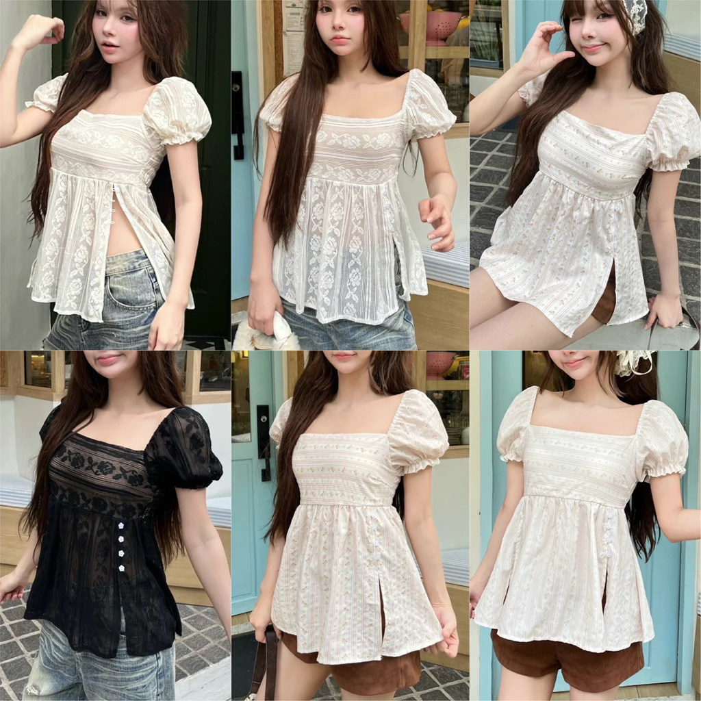 🌟Mamildya.shop🌟 เสื้อแขนตุ๊กตา ผ่า/ K1-6/NUSA-ผาผ่า⚫