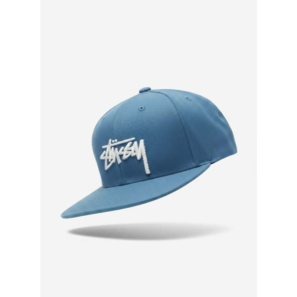 Stussy Stock Snapback Cap Slate