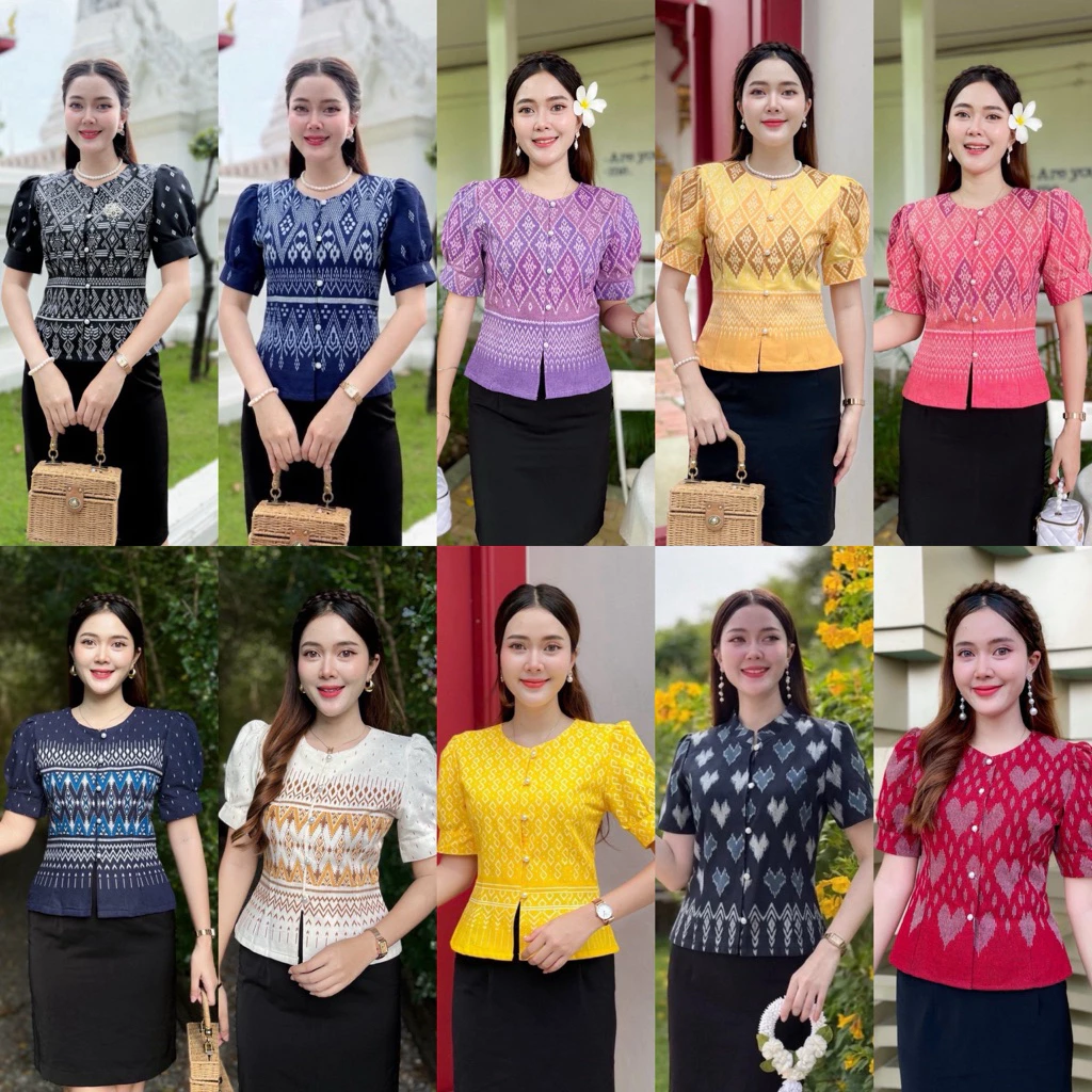 เสื้อผ้าฝ้ายคอกลมแขนตุ๊กตาพิมพ์ลายหัวใจ น่ารักๆ