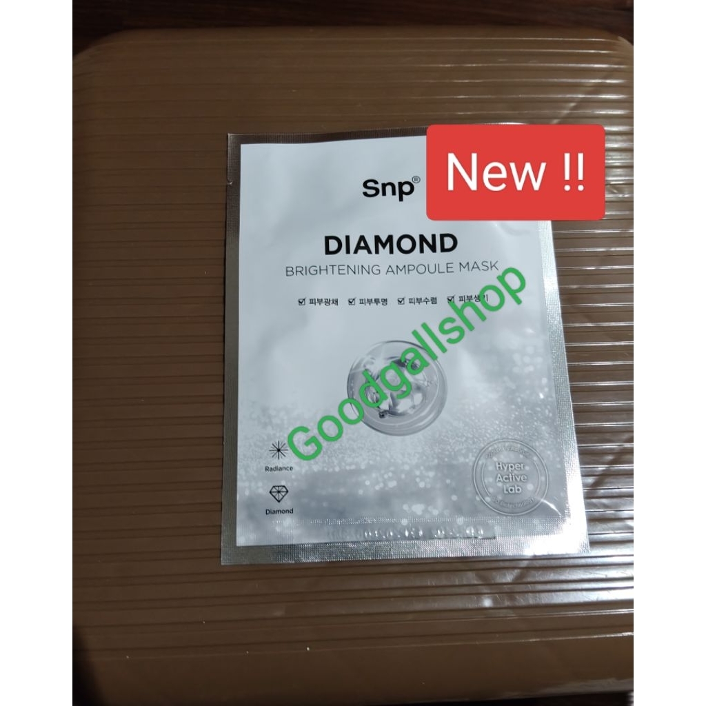 New !! SNP Diamond Brightening Ampoule Mask