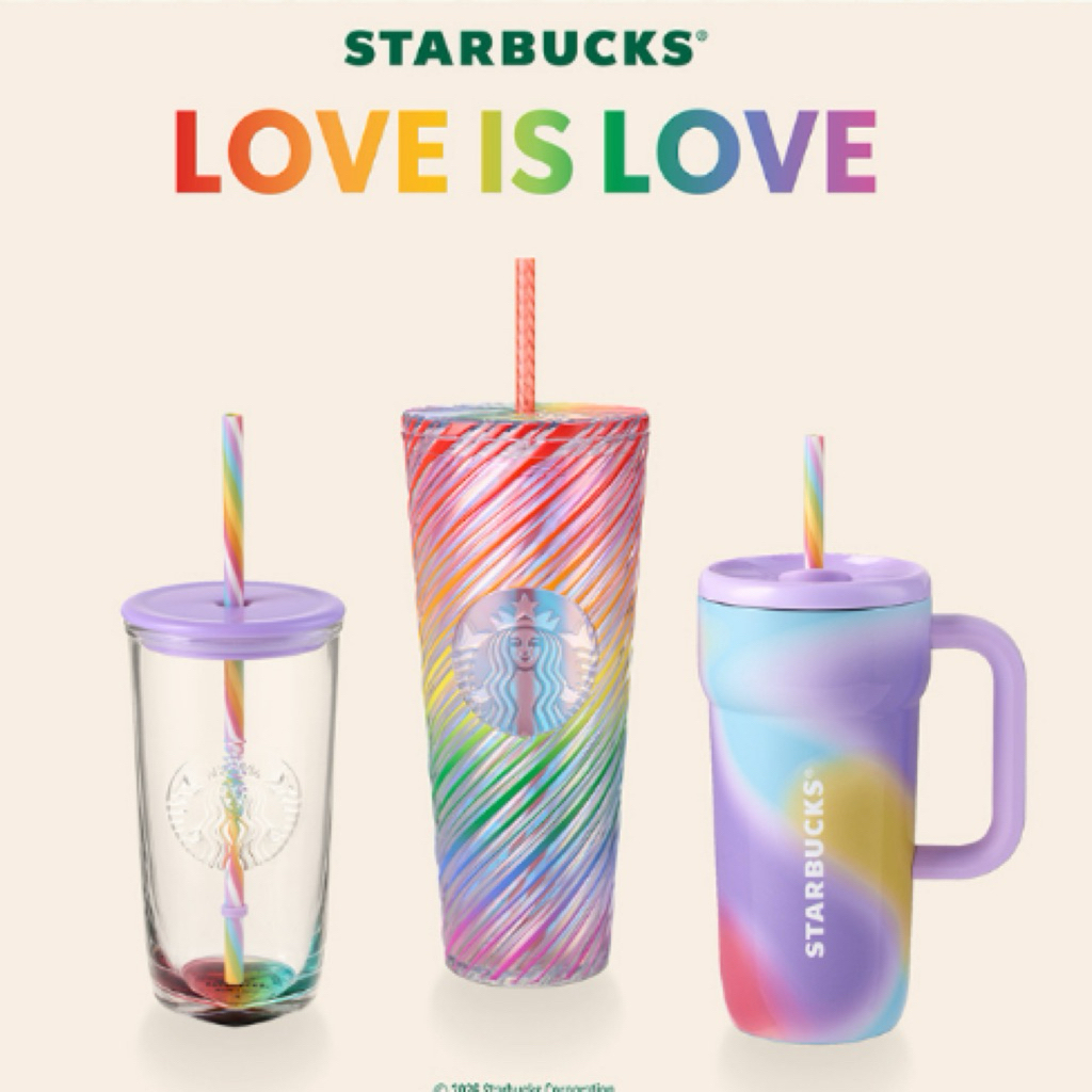 ❤️💜🧡แก้วStarbucksแท้💯💛💚💙