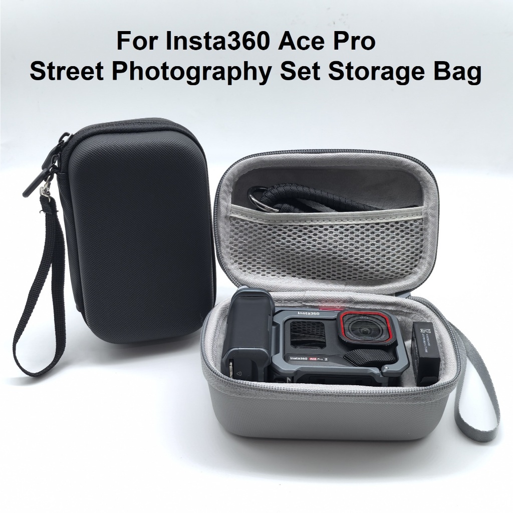 For Insta360 Ace Pro 2 Street Photography Hand Grip EVA Storage กระเป๋าเก็บกล้องพร้อมแฮนด์กริป รุ่น1