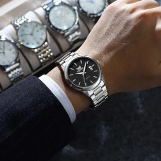 OPK นาฬิกา ผู้ชาย แฟชั่น watch 100% แท้ กันน้ำ สแตนเลส สายนาฬิกา ควอตซ์ 6010