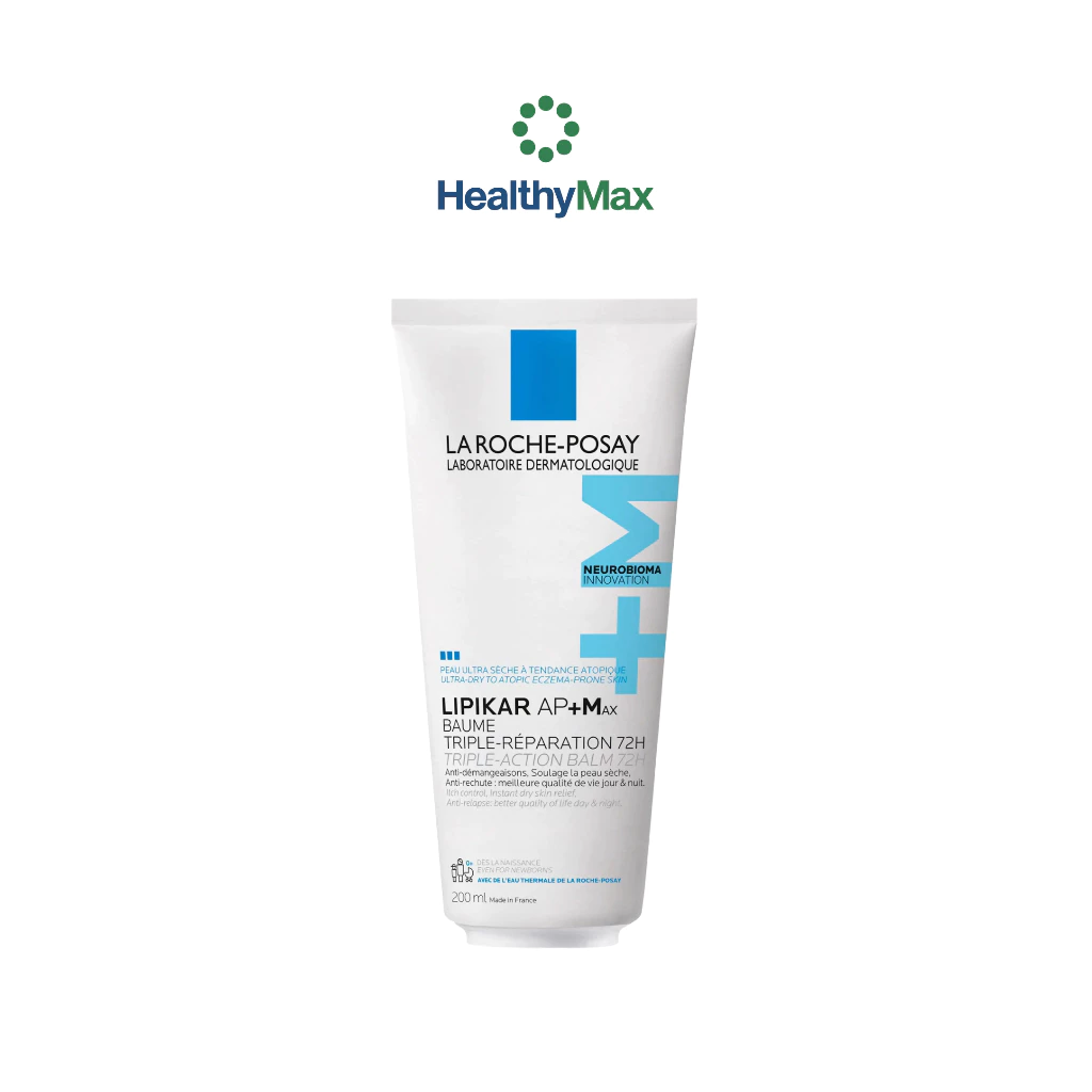 LA ROCHE-POSAY Lipikar Baume AP+Max โลชั่นบำรุงผิวกาย สำหรับดูแลผิวแห้งมาก คัน และบอบบางแพ้ง่าย 200ml